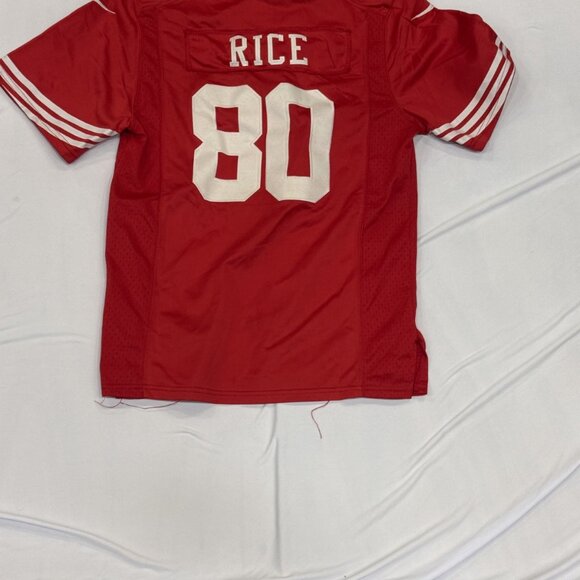 Nike Youth Medium Jerry Rice #80 49ers Jersey – Red - Picture 2 of 2